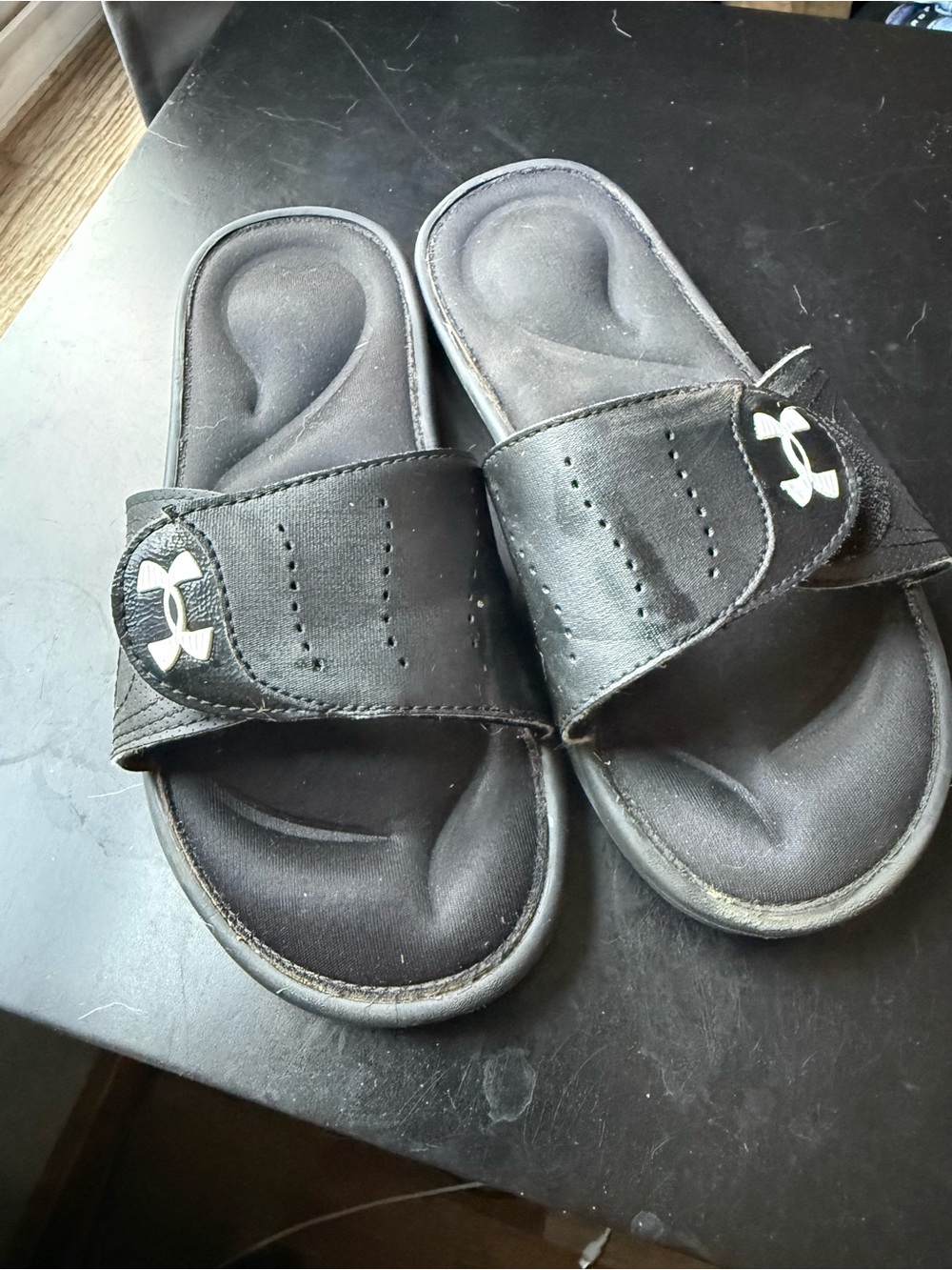 Under Armour Black womens Slide Sandals